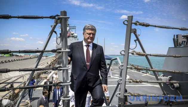 Poroshenko believes Sea Breeze exercises to be step towards stability in the region