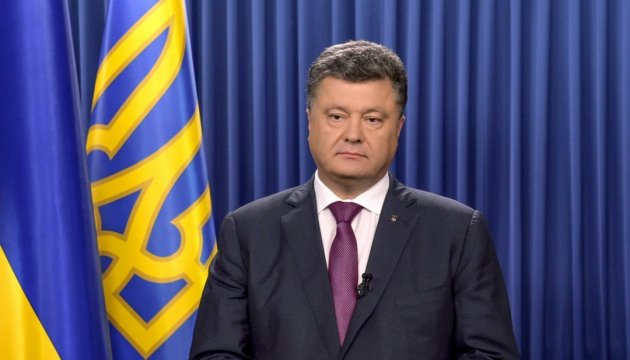 Poroschenko gratuliert den Bewohnern des Gebiets Luhansk