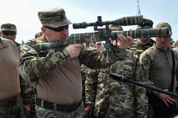 Turchynov reports on successful military tests of Ukrainian ammunition