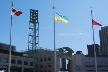 Над мерією Оттави замайорів прапор України
