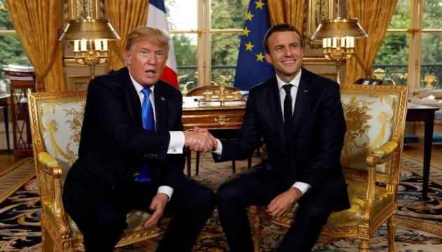 Trump  y Macron discuten la situación en Ucrania