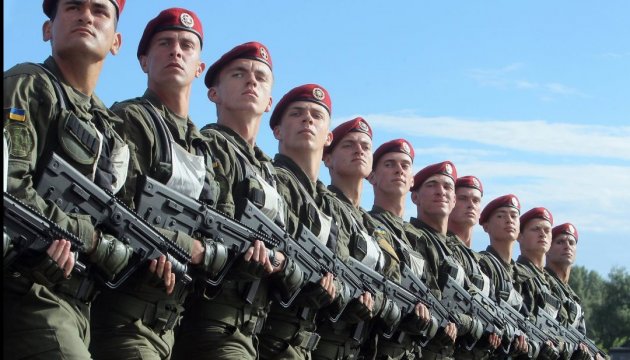 La répétition d'un défilé militaire à l'occasion du Jour de l'indépendance à Kyiv