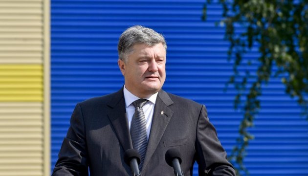 Präsident Poroschenko begrüßte gemeinsame Erklärung von Merkel und Macron zur Situation in der Ostukraine