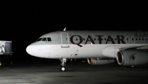 До України прибув перший авіарейс Qatar Airways