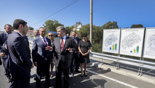 Funds for road construction to be increased by 50% next year – Poroshenko