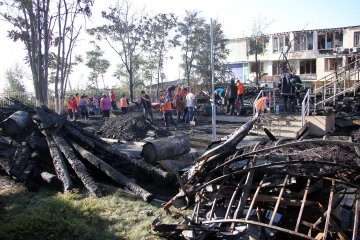 Пожежа в одеському таборі: Зубко у понеділок скликає штаб ДСНС