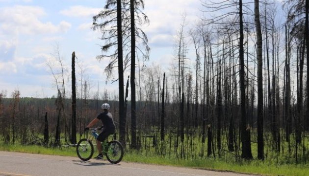 Лісову пожежу в Канаді 