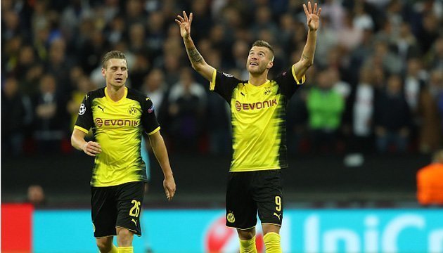 Fútbol: Yarmolenko anota un gol para el Borussia Dortmund en la Liga de Campeones 