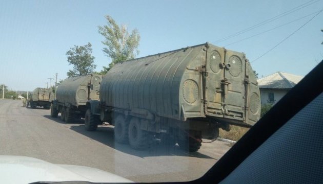 OSCE spots three columns of militant equipment near Luhansk (Photo)