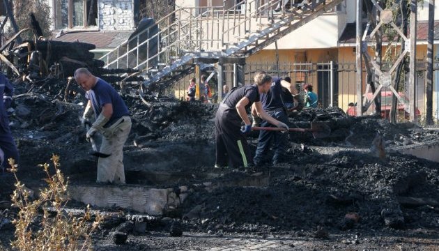 Виклали відео гасіння пожежі в дитячому таборі 