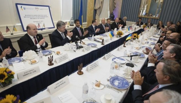 Poroshenko meets with U.S. business representatives