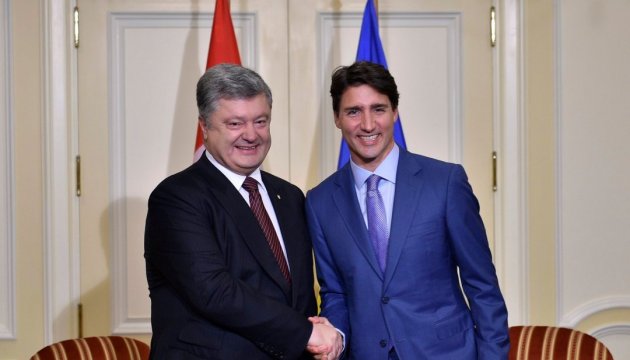 Poroshenko coordina posturas con Trudeau en la víspera de la Cumbre del G7