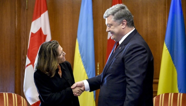 Канада поновить передачу Україні супутникових зображень - Порошенко