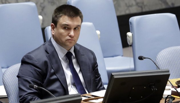 Klimkin: Hay ideas de cómo ejercer presión sobre Rusia en el tema de la misión de paz de la ONU