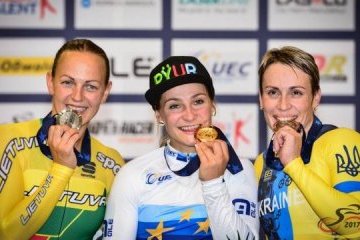 La ucraniana Basova gana el bronce en el Campeonato Europeo de Ciclismo en Pista