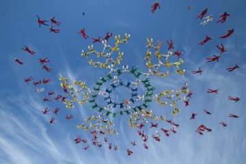 Des parachutistes ukrainiens ont établi un record mondial