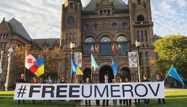 Rally in support of Ilmi Umerov held in Toronto. Photos