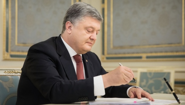 Poroschenko signiert Gesetz über nationale Sicherheit