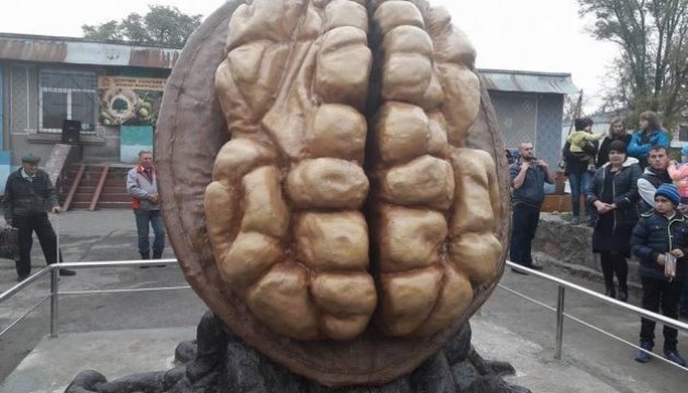 Un monument dédié à la noix a été érigé dans la région de Dnipropetrovsk (photo)