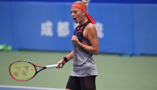 Марта Костюк здобула другу перемогу на Підсумковому тенісному турнірі у Китаї
