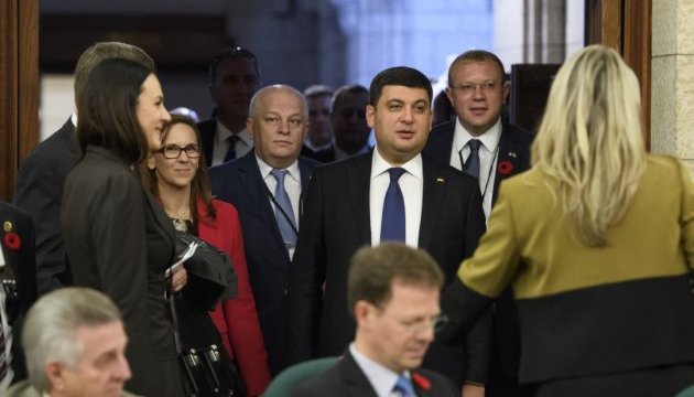 Україна розраховує на продовження канадської підтримки – Гройсман