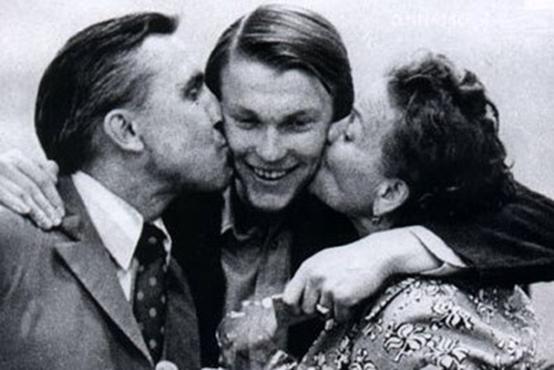 Олег Блохін з батьками