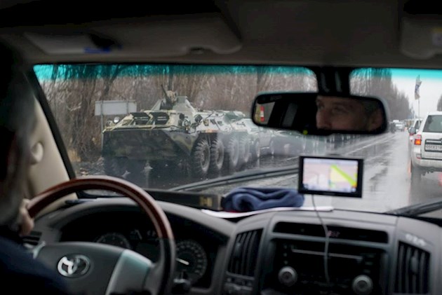 Россійська військова техніка - у Луганську. OSCE SMM - Special Monitoring Mission to Ukraine