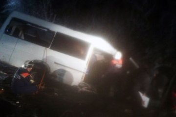 У Росії автобус зіткнувся з лісовозом, 15 загиблих