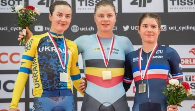 Ukrainian Hanna Solovey wins silver medal at Track Cycling World Cup