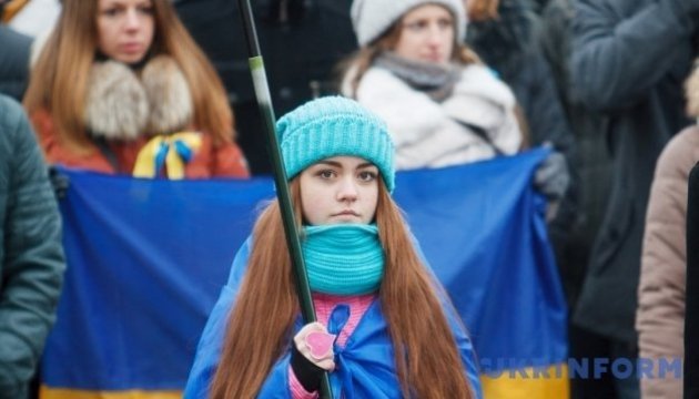 Ukrainer feiern heute Tag der Würde und Freiheit