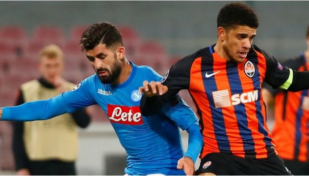 Shakhtar loses to Napoli in Champions League