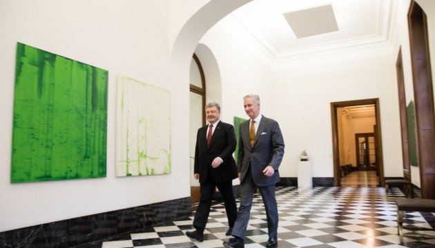 President Poroshenko thanks His Majesty King of the Belgians Philippe for political support