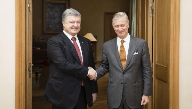 Poroshenko meets with King of Belgium in Brussels