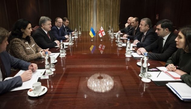 Порошенко і Квірікашвілі підтвердили взаємну підтримку суверенітету України і Грузії 