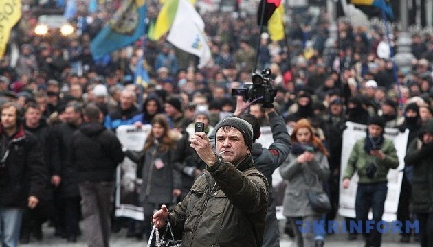 У поліції розказали про ситуацію на марші прихильників Саакашвілі