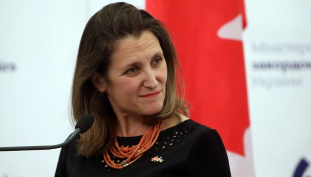 Canadian Foreign Minister Freeland to travel to Ukraine next week