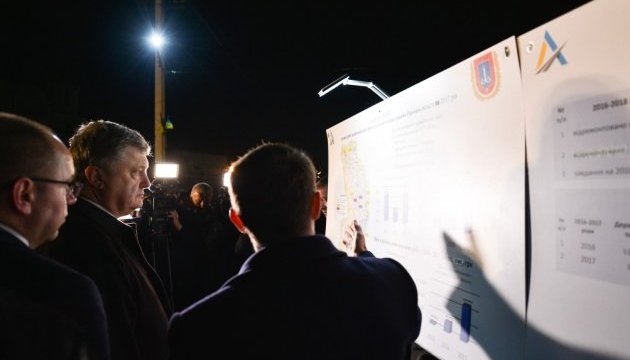 Президент оглянув відремонтовану ділянку траси Одеса – Рені