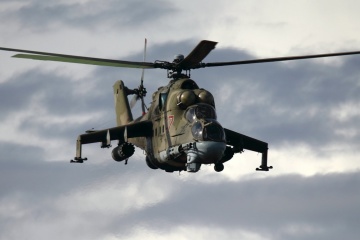 Fuerzas de defensa realizan 14 ataques y destruyen el helicóptero de ataque ruso Mi-24
