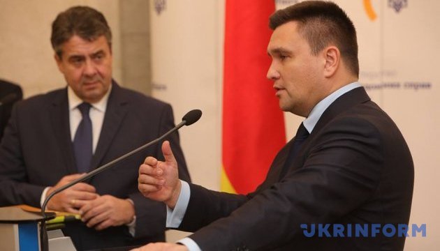 Klimkin, Gabriel discuss situation in Donbas and Crimea