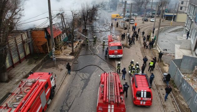 В Одесі згоріли ресторан, аптека і кафе