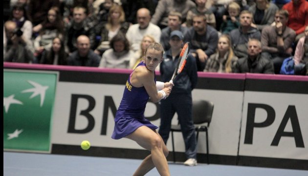 Lesya Tsurenko en finale du tournoi WTA d'Acapulco 