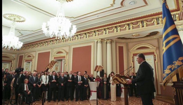Petro Porochenko a tenu une réception diplomatique au palais Maryinsky (photos)