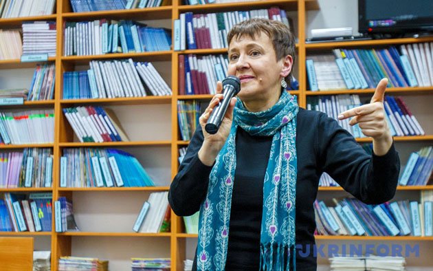 Письменниця, публіцистка, філософиня Оксана Забужко. Фото: Укрінформ. Письменниця, публіцистка, філософиня Оксана Забужко. Фото: Укрінформ.