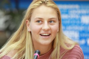 Marta Kostyuk, one of the world's strongest junior tennis players
