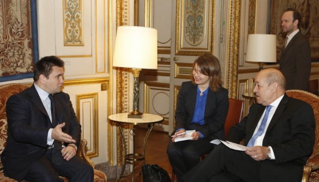 Klimkin meets French politicians, stresses importance of exerting pressure on Russia