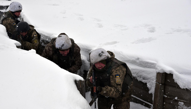 One Ukrainian serviceman wounded in three enemy attacks 