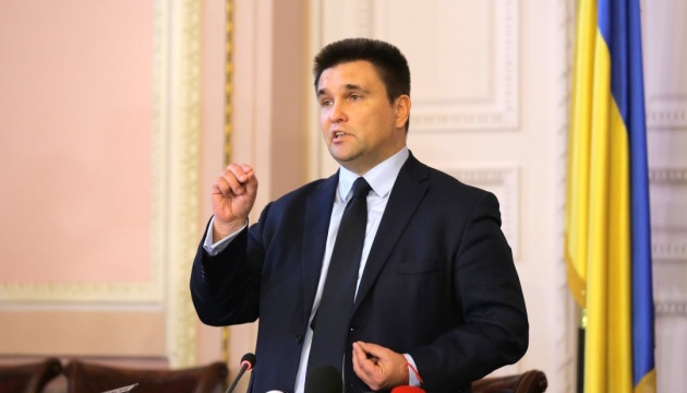 Klimkin presents embroidered shirt to Danish foreign minister 