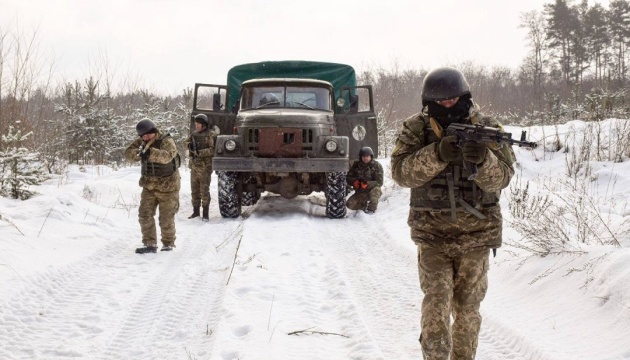 Militants used small arms to shell Ukrainian troops in Donbas