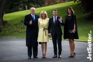 Трамп и Макрон посадили европейский дуб возле Белого дома