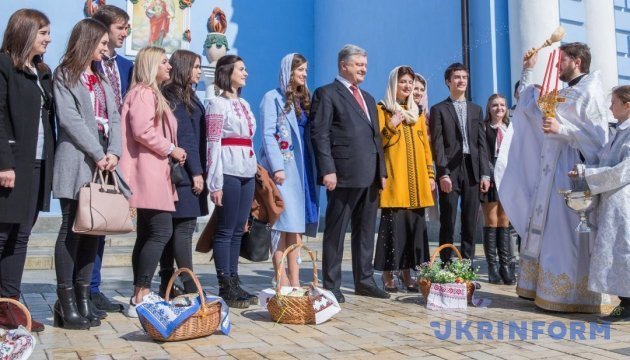 President Poroshenko: Easter brings confidence that hardest challenges are over